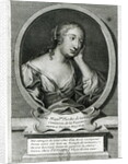 Medallion portrait of Madame de La Fayette, French novelist by Etienne Jehandier Desrochers