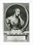 Medallion portrait of Madame de La Fayette, French novelist by Etienne Jehandier Desrochers