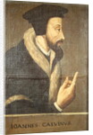 Portrait of John Calvin French theologian and reformer by Swiss School
