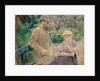 Eugene Manet with his daughter at Bougival, c.1881 by Berthe Morisot