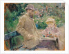 Eugene Manet with his daughter at Bougival, c.1881 by Berthe Morisot
