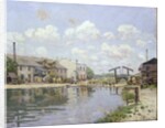The Canal Saint-Martin, Paris, 1872 by Alfred Sisley