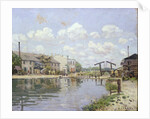 The Canal Saint-Martin, Paris, 1872 by Alfred Sisley