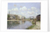 The Canal Saint-Martin, Paris, 1872 by Alfred Sisley