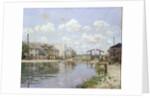 The Canal Saint-Martin, Paris, 1872 by Alfred Sisley