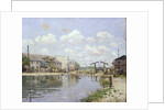 The Canal Saint-Martin, Paris, 1872 by Alfred Sisley