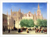 The Cathedral of Sevilla, 19th century by Achille Zo