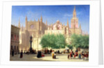 The Cathedral of Sevilla, 19th century by Achille Zo
