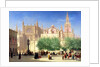 The Cathedral of Sevilla, 19th century by Achille Zo