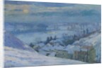 The Village of Herblay under snow, 1895 by Albert-Charles Lebourg