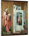 A Holy Martyr and St. Andrew's Disciple Extinguishing the Fire, left hand panel of the Thouzon altarpiece, School of Provence by French School
