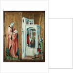 A Holy Martyr and St. Andrew's Disciple Extinguishing the Fire, left hand panel of the Thouzon altarpiece, School of Provence by French School