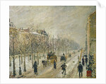 The Boulevards under Snow, 1879 by Camille Pissarro