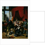 The Assassination of Brion, Tutor to the Prince of Conti at the St. Bartholomew's Day Massacre in 1572, 1833 by Joseph-Nicolas Robert-Fleury