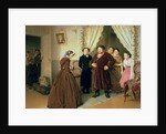 The Governess Arriving at the Merchant's House, 1866 by Vasili Grigorevich Perov