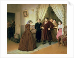 The Governess Arriving at the Merchant's House, 1866 by Vasili Grigorevich Perov