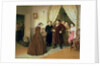 The Governess Arriving at the Merchant's House, 1866 by Vasili Grigorevich Perov