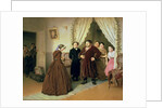 The Governess Arriving at the Merchant's House, 1866 by Vasili Grigorevich Perov