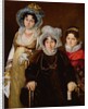 Portrait of Madame de Tangry and her Daughters, after 1816 by French School