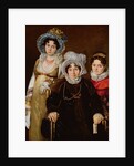 Portrait of Madame de Tangry and her Daughters, after 1816 by French School