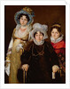 Portrait of Madame de Tangry and her Daughters, after 1816 by French School