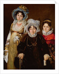 Portrait of Madame de Tangry and her Daughters, after 1816 by French School