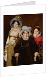 Portrait of Madame de Tangry and her Daughters, after 1816 by French School