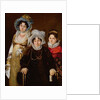 Portrait of Madame de Tangry and her Daughters, after 1816 by French School