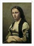 The Woman with the Pearl, c.1842 by Jean Baptiste Camille Corot