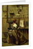 The Studio of Corot, or Young woman seated before an Easel, 1868-70 by Jean Baptiste Camille Corot