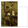 The Studio of Corot, or Young woman seated before an Easel, 1868-70 by Jean Baptiste Camille Corot