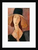 Portrait of Jeanne Hebuterne in a large hat, c.1918-19 by Amedeo Modigliani