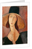 Portrait of Jeanne Hebuterne in a large hat, c.1918-19 by Amedeo Modigliani