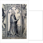 The Parement of Narbonne, detail of Charles V praying, c.1375 by French School