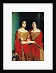 The Two Sisters, or Mesdemoiselles Chasseriau: Marie-Antoinette-Adele and Genevieve sisters of the artist, 1843 by Theodore Chasseriau