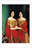 The Two Sisters, or Mesdemoiselles Chasseriau: Marie-Antoinette-Adele and Genevieve sisters of the artist, 1843 by Theodore Chasseriau