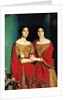 The Two Sisters, or Mesdemoiselles Chasseriau: Marie-Antoinette-Adele and Genevieve sisters of the artist, 1843 by Theodore Chasseriau