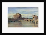 Castel Sant' Angelo and the River Tiber, Rome by Jean Baptiste Camille Corot