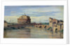 Castel Sant' Angelo and the River Tiber, Rome by Jean Baptiste Camille Corot