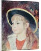 Young girl with a blue hat: portrait of Jeanne Henriot, 1881 by Pierre Auguste Renoir