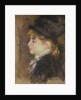 Portrait of a woman, possibly Margot, c.1876-78 by Pierre Auguste Renoir
