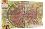 Map of Paris from 'Civitates orbis terrarrum' by Georg Braun and Franz Hogenbergh, French, 1572-1617 by Georg and Hogenberg Franz Braun