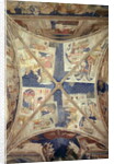View of the ceiling of the chapel of the Tinel with scenes from the life of St. Martial, 1344-45 by Matteo di Giovanetto da Viterbo