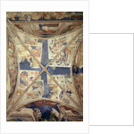 View of the ceiling of the chapel of the Tinel with scenes from the life of St. Martial, 1344-45 by Matteo di Giovanetto da Viterbo