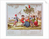 Patriotic Refrains: French Revolutionaries dancing the Carmagnole around the Tree of Liberty, c.1792 by French School