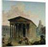 The Maison Carree with the Amphitheatre and the Tour Magne at Nimes, 1786-87 by Hubert Robert