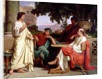 Horace, Virgil and Varius at the house of Maecenas, 19th century by Charles Francois Jalabert