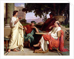 Horace, Virgil and Varius at the house of Maecenas, 19th century by Charles Francois Jalabert