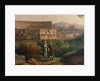 Johann Wolfgang von Goethe visiting the Colosseum in Rome, c.1790 by Jacob-Philippe Hackert