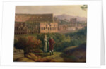 Johann Wolfgang von Goethe visiting the Colosseum in Rome, c.1790 by Jacob-Philippe Hackert